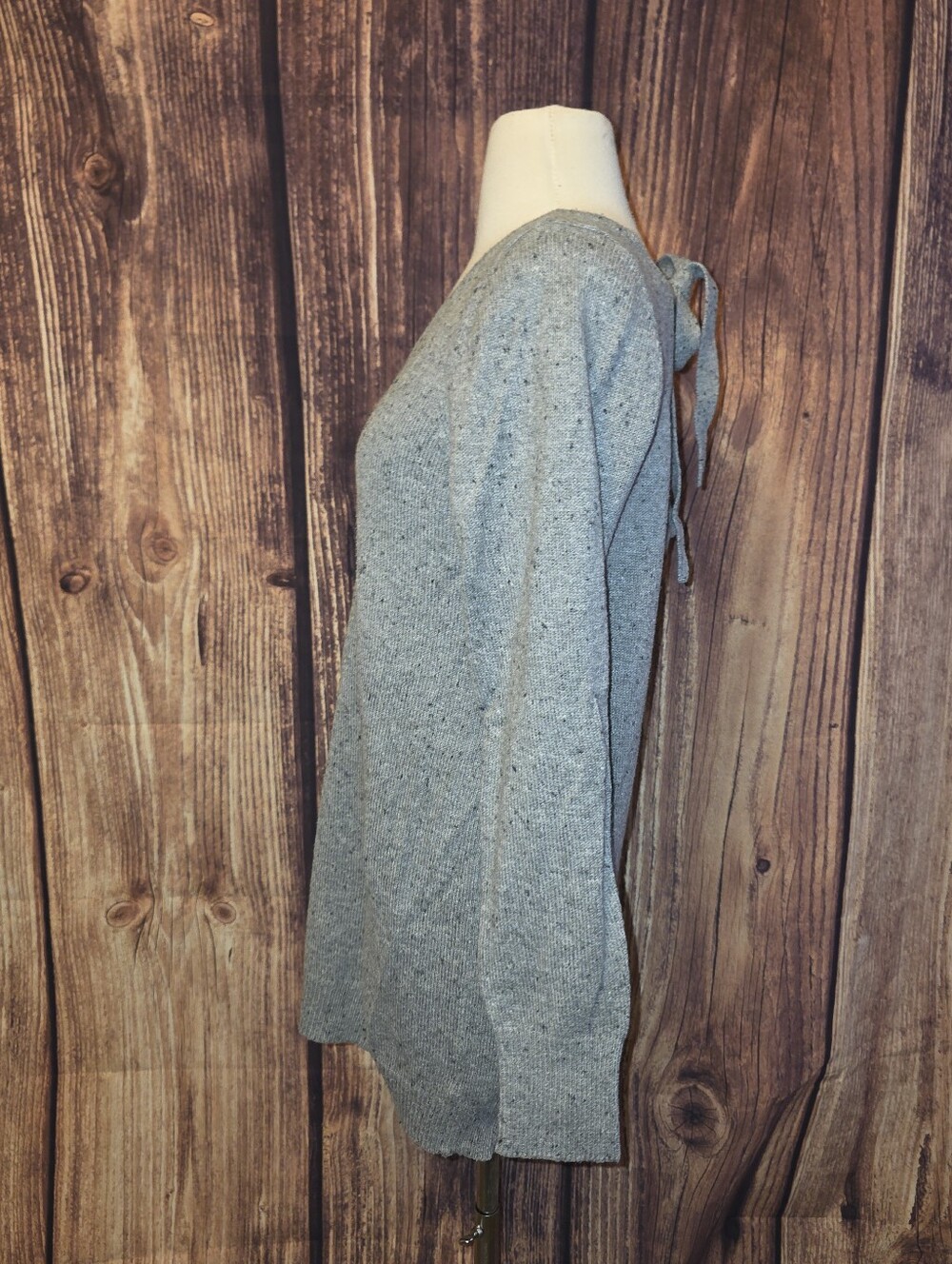 Motherhood Maternity Sweater Size L Gray Speckles - Picture 2 of 8